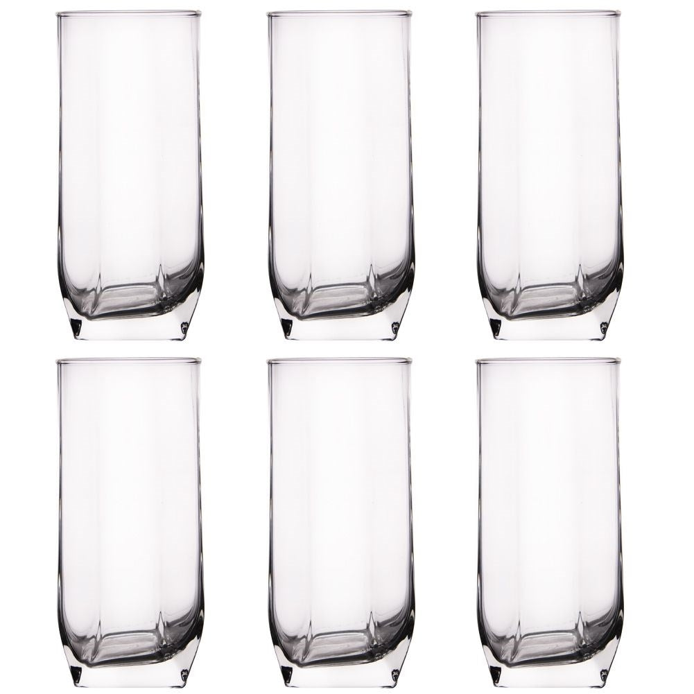 Unique glasses for water, lemonade, drinks and juice