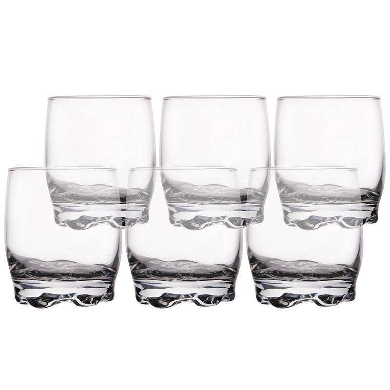 Unique glasses for water, lemonade, drinks and juice