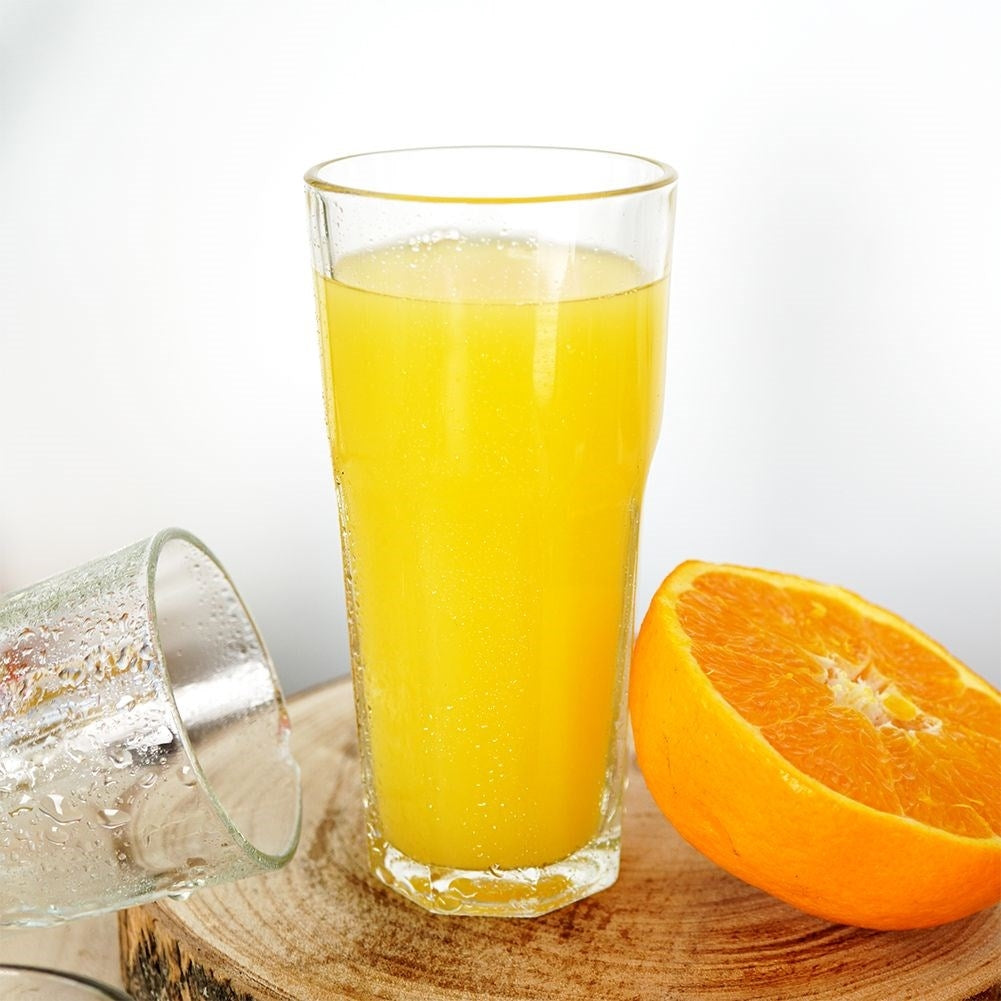 Unique glass set for drinks: Water, lemonade, drinks, juice