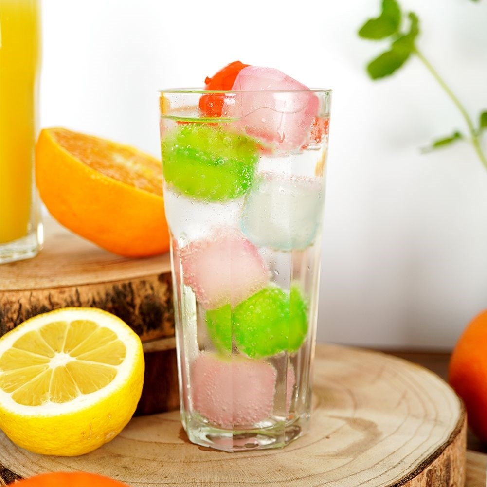 Unique glass set for drinks: Water, lemonade, drinks, juice