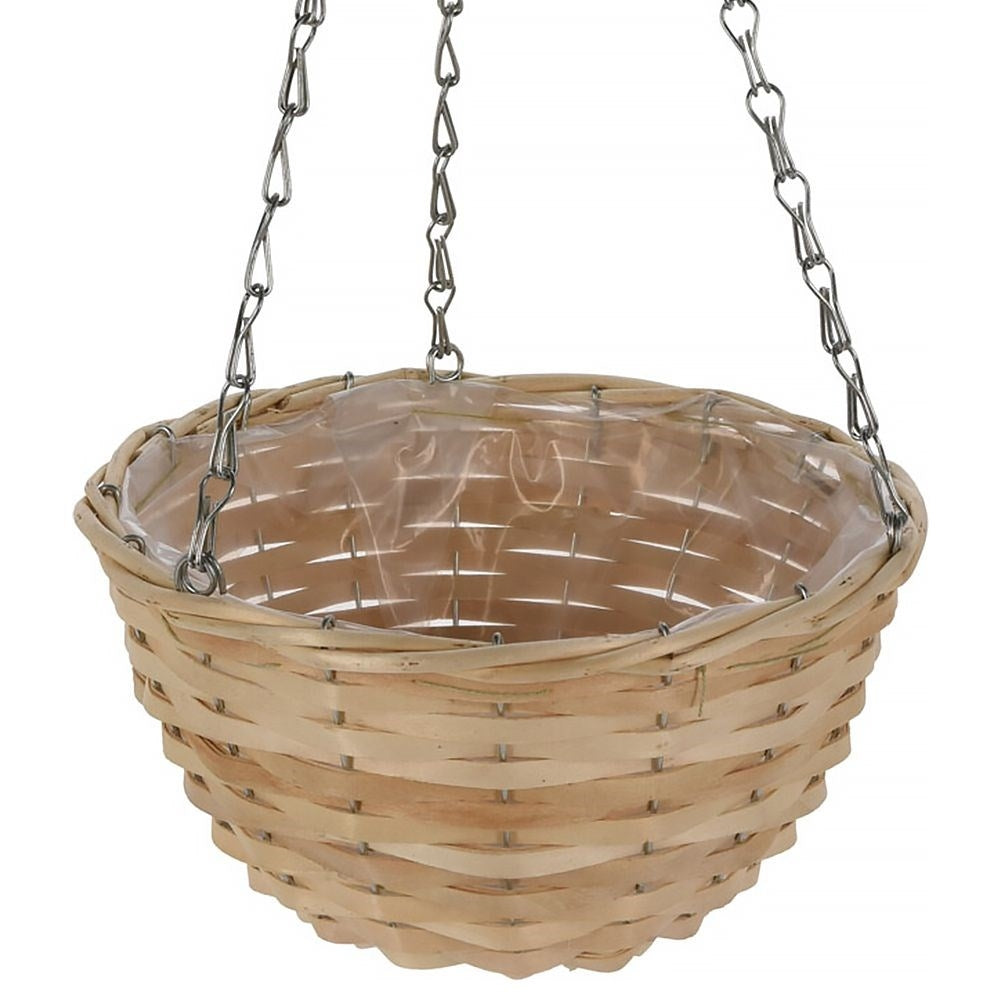 Unique hanging flower pot in boho style made of natural materials
