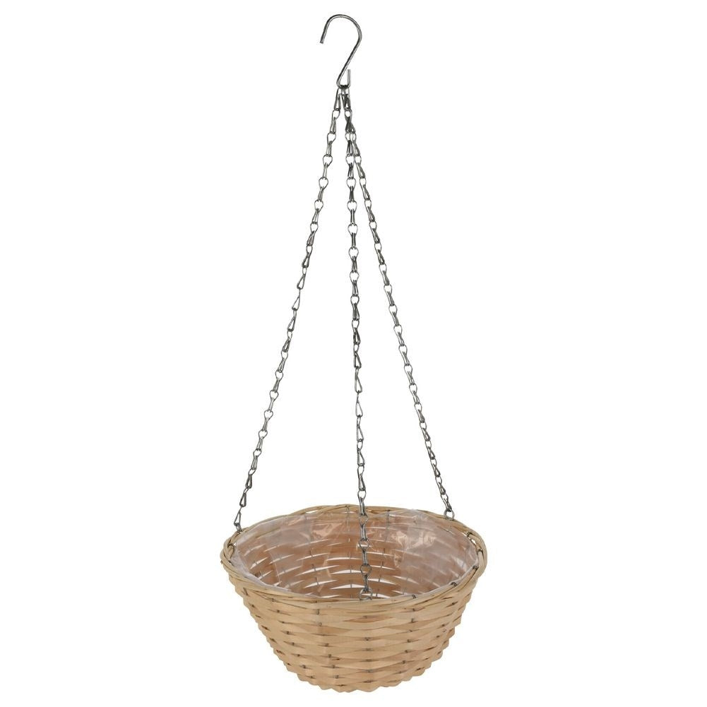 Unique hanging flower pot in boho style made of natural materials