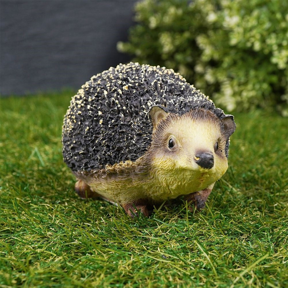 Unique hedgehog figure for garden, terrace or balcony