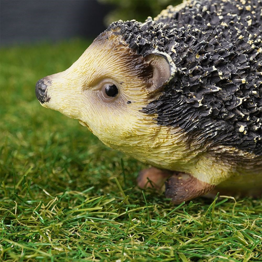 Unique hedgehog figure for garden, terrace or balcony