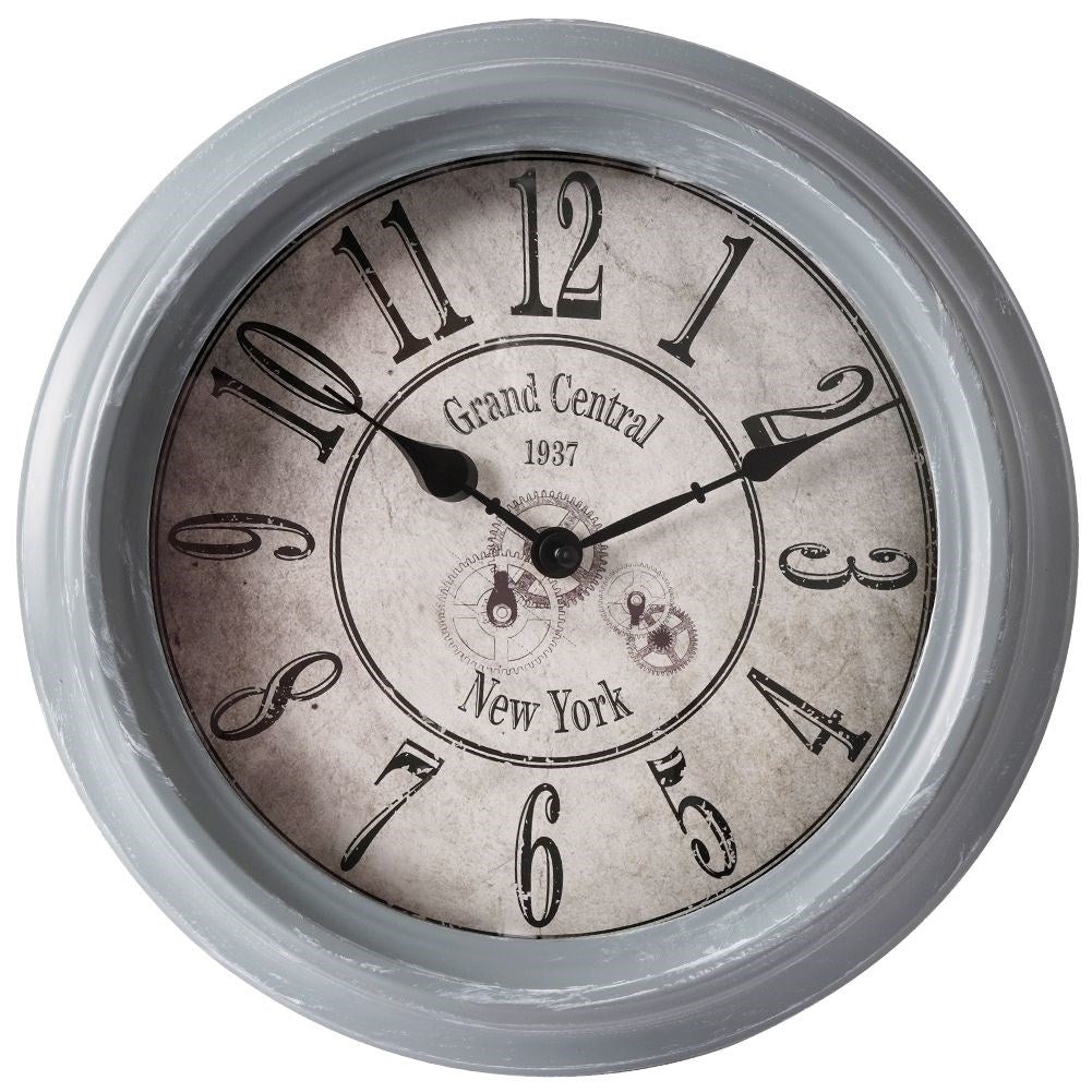 Unique industrial wall clock in metal, 35 cm, retro style