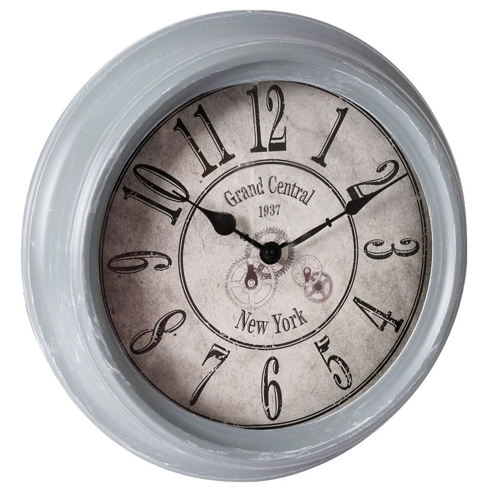 Unique industrial wall clock in metal, 35 cm, retro style