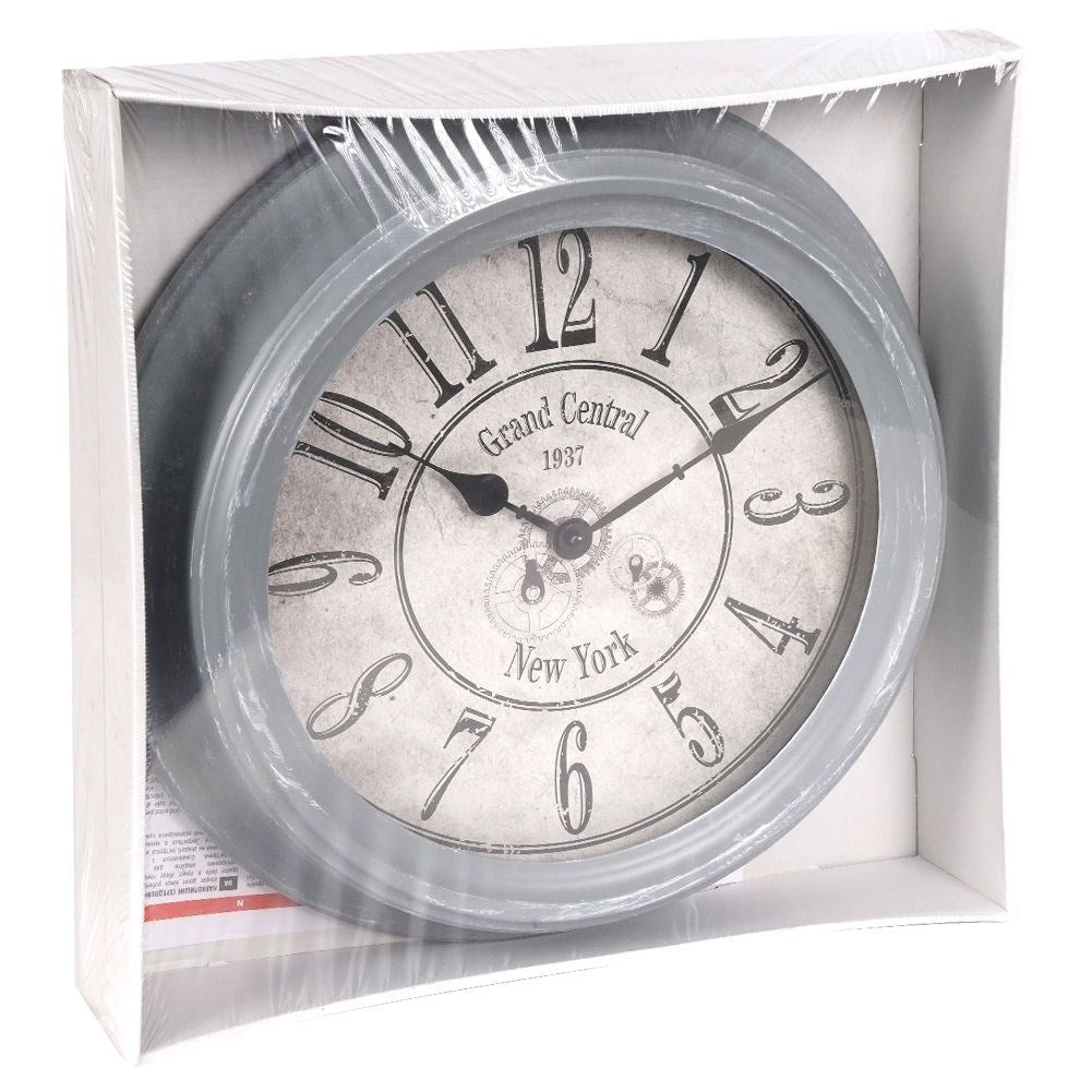 Unique industrial wall clock in metal, 35 cm, retro style