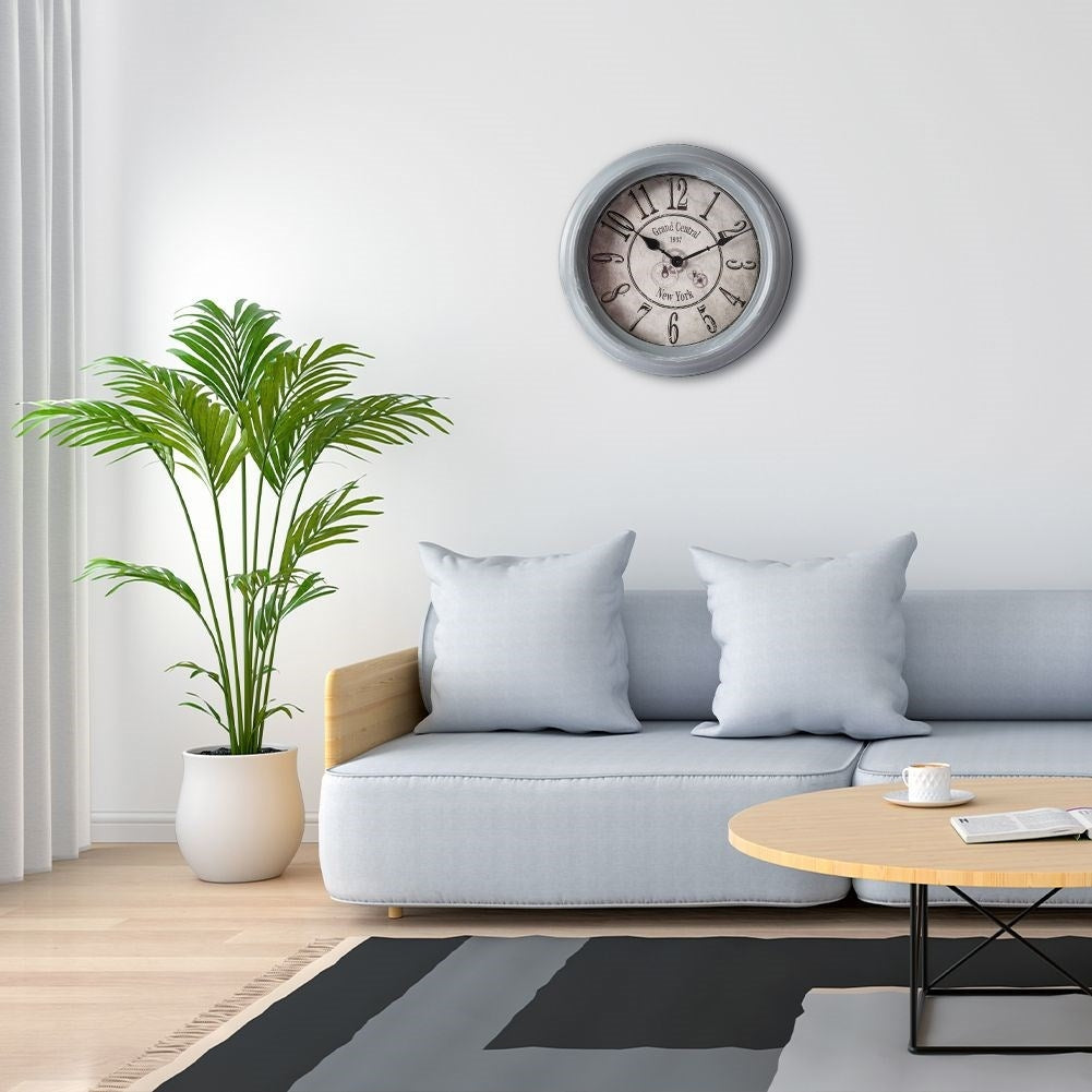 Unique industrial wall clock in metal, 35 cm, retro style