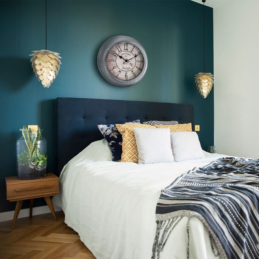 Unique industrial wall clock in metal, 35 cm, retro style