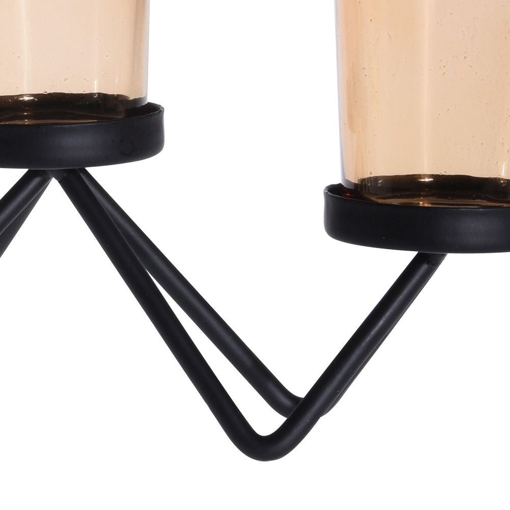 Unique metal candle holder for tealight/traditional candles in an industrial style