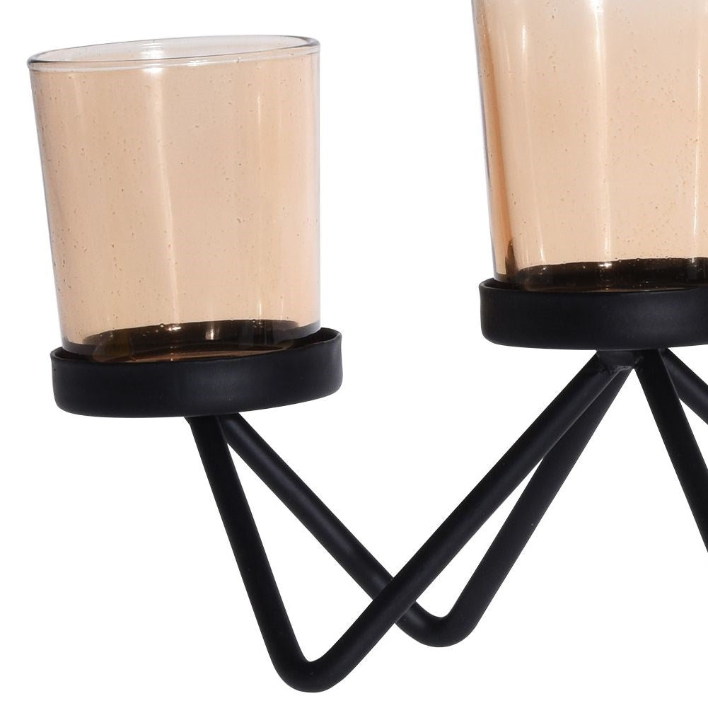 Unique metal candle holder for tealight/traditional candles in an industrial style