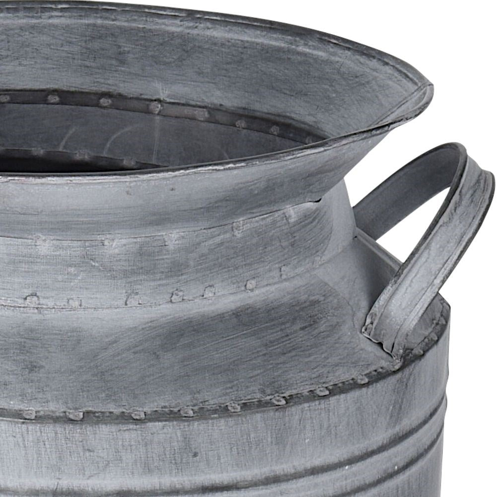 Unique metal jug: Decorative flower pot or vase for the garden