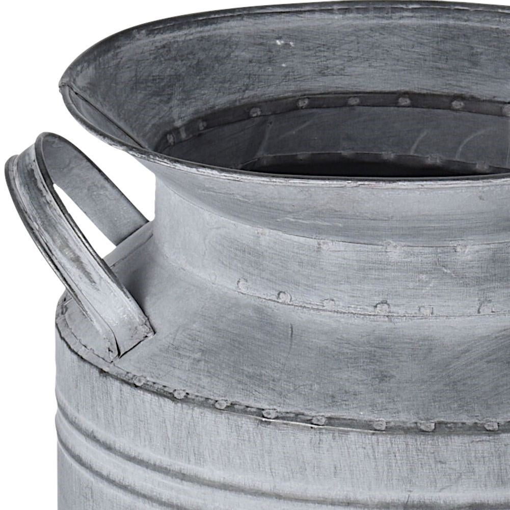 Unique metal jug: Decorative flower pot or vase for the garden