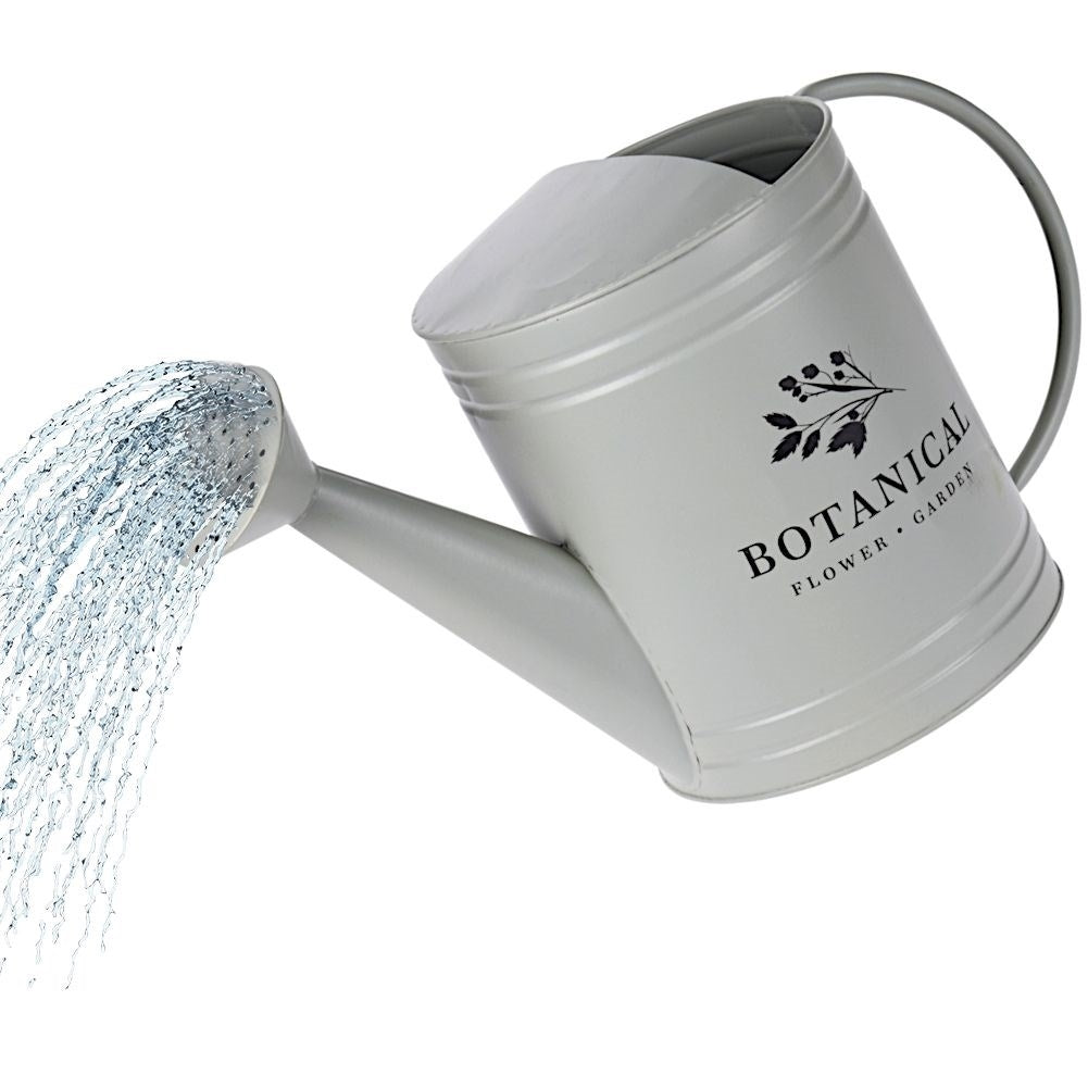 Unique metal watering can for decorative garden and terrace