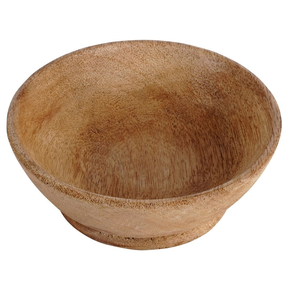 Unique set of three bowls in exotic mango wood for snacks
