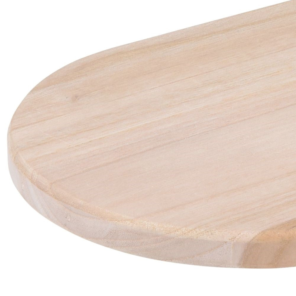 Unique teak cutting board with handle - for cutting & serving