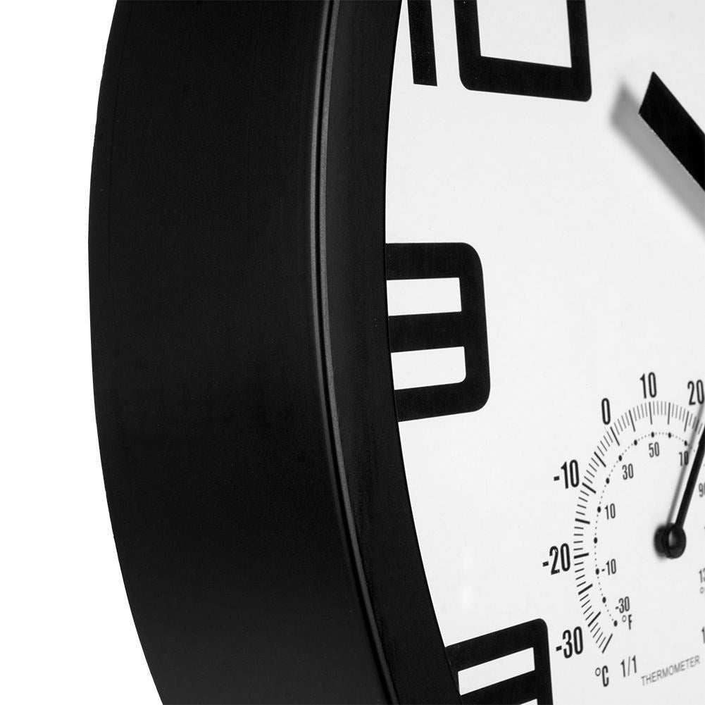 Unique wall clock 25cm with thermometer and hygrometer
