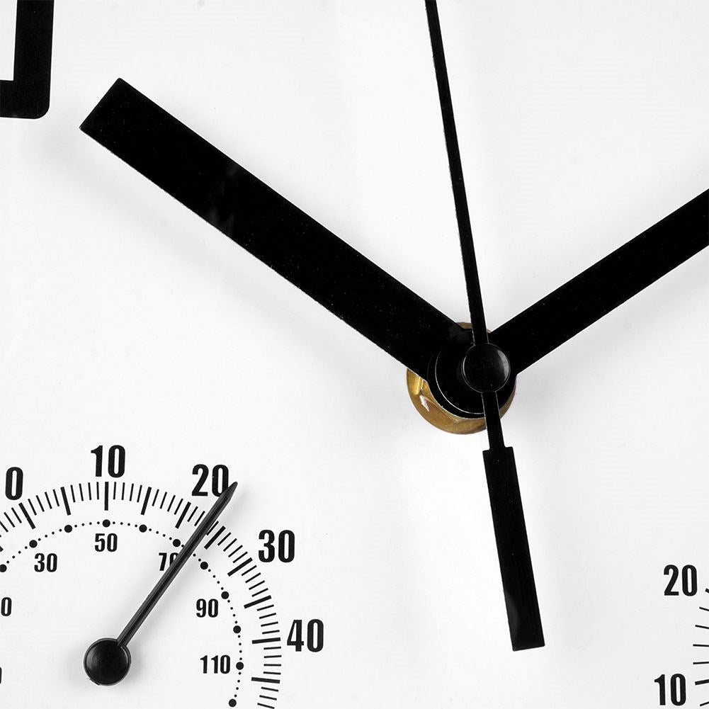Unique wall clock 25cm with thermometer and hygrometer