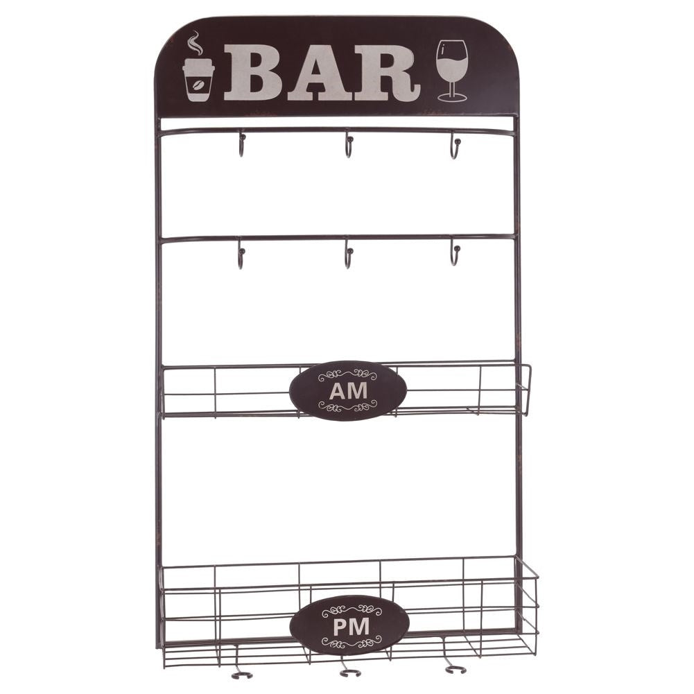 Unique wine rack in industrial LOFT style