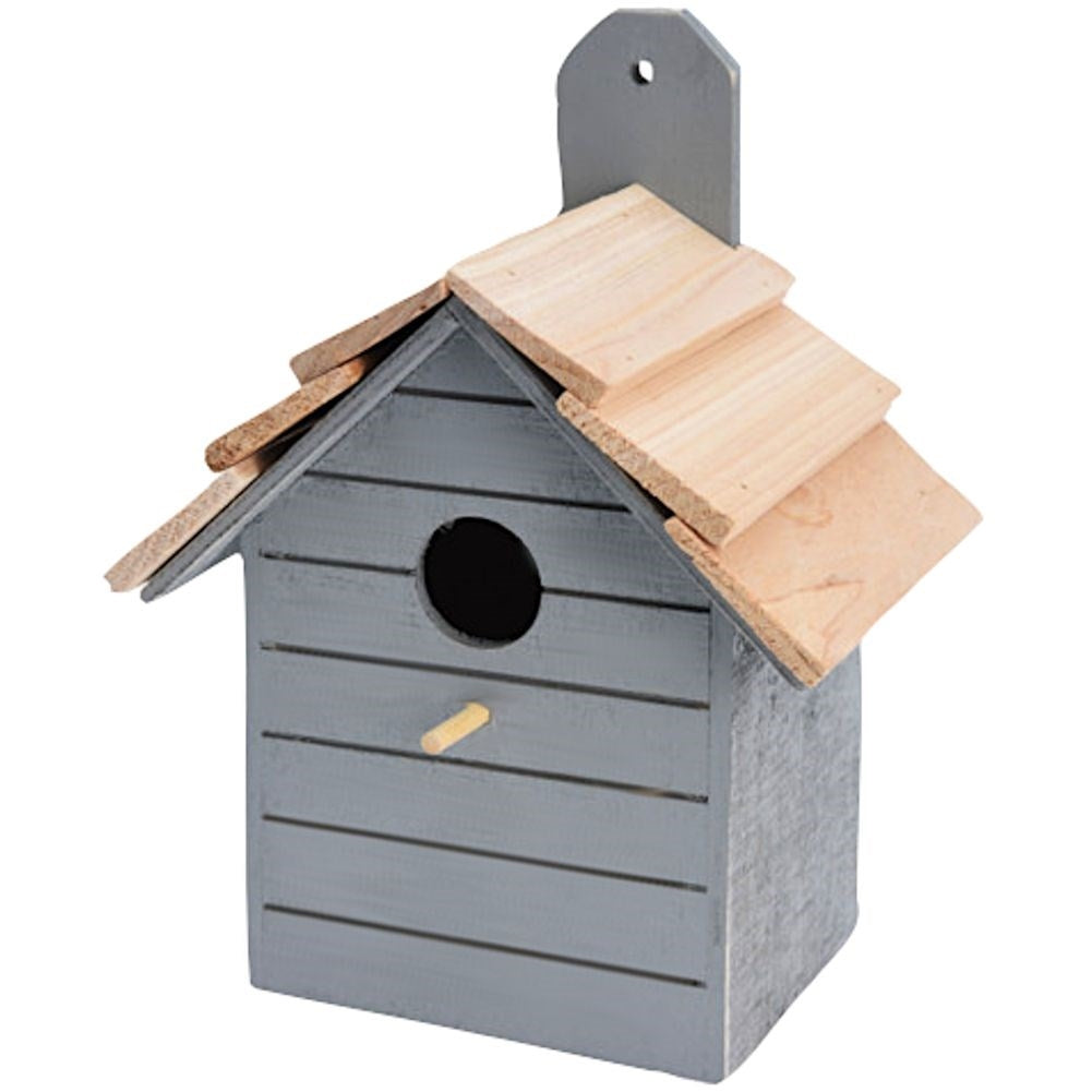 Unique wooden birdhouse for garden, terrace or balcony