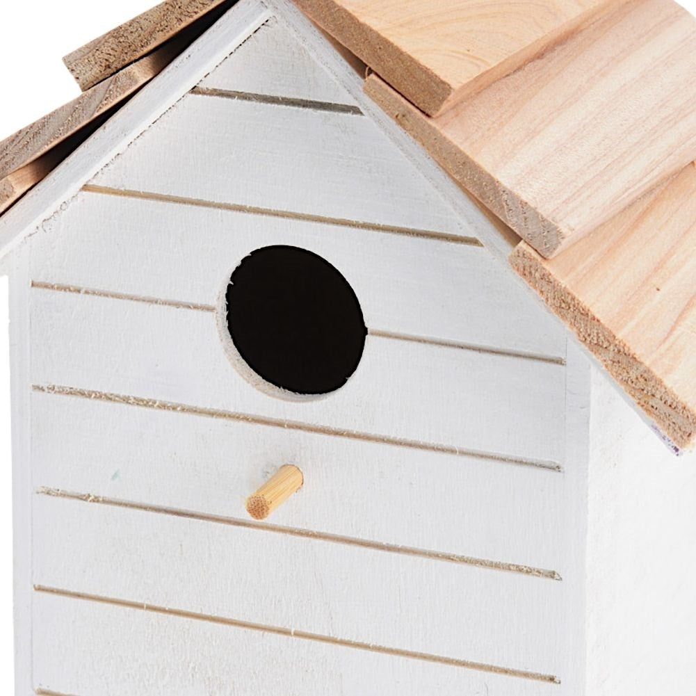 Unique wooden birdhouse for garden, terrace or balcony