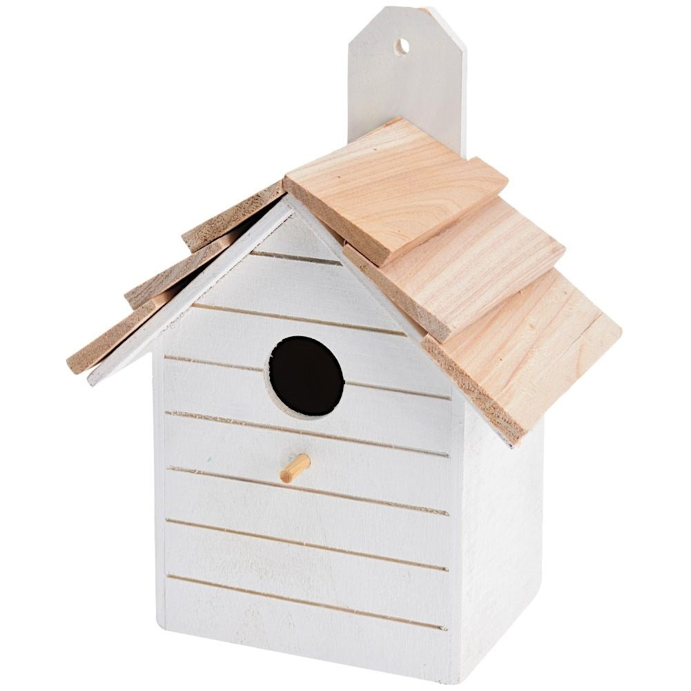 Unique wooden birdhouse for garden, terrace or balcony