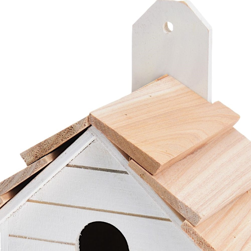 Unique wooden birdhouse for garden, terrace or balcony