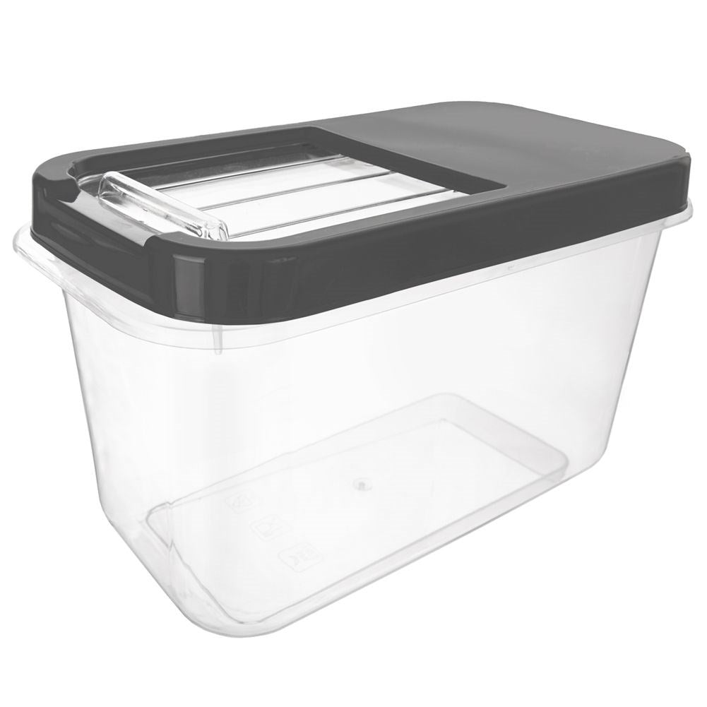 Universal 10L storage container with sliding lid, durable, dishwasher safe