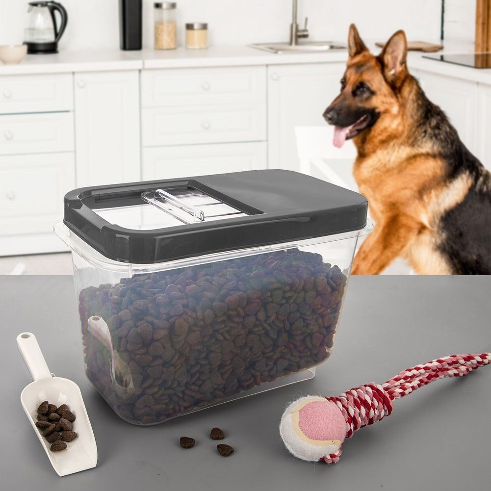 Universal 10L storage container with sliding lid, durable, dishwasher safe