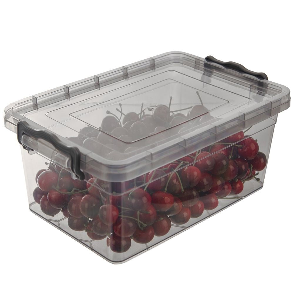 Universal 1.75L storage container with lid and tight clamps