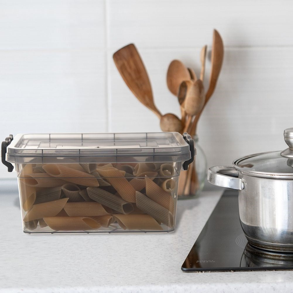 Universal 1.75L storage container with lid and tight clamps