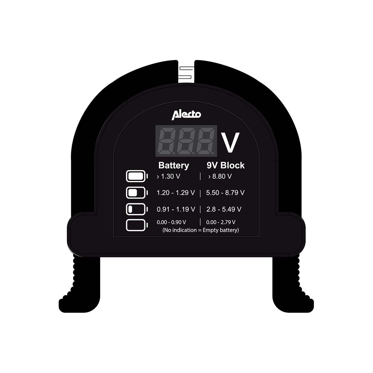 Universal Battery Tester for AA, AAA, C, D, 9V, Button Cells