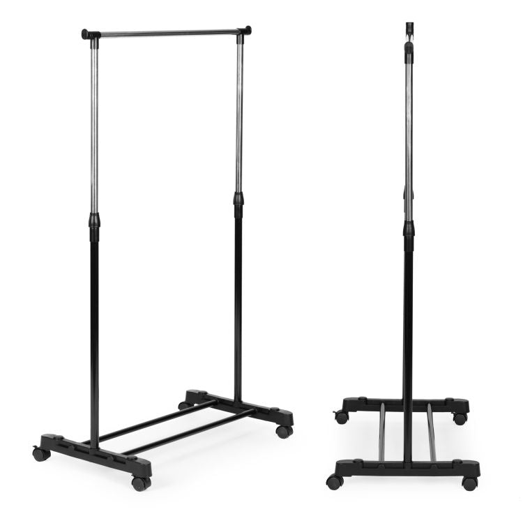 Universal Freestanding Clothes Rack with Adjustable Height and Wheels ModernHome