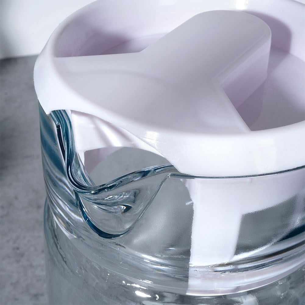 Universal Glass Jug with Lid for Beverages