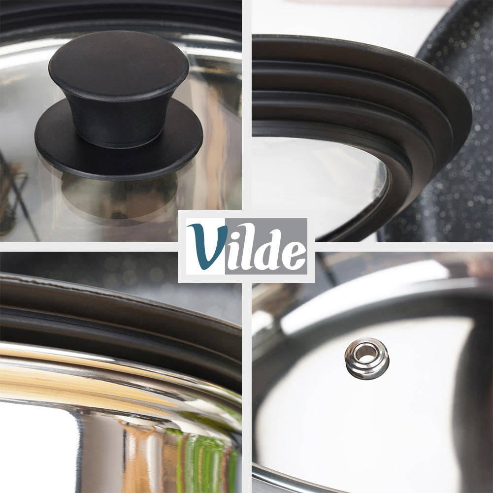 Universal Glass Lid with Silicone Rim, 16/18/20 cm