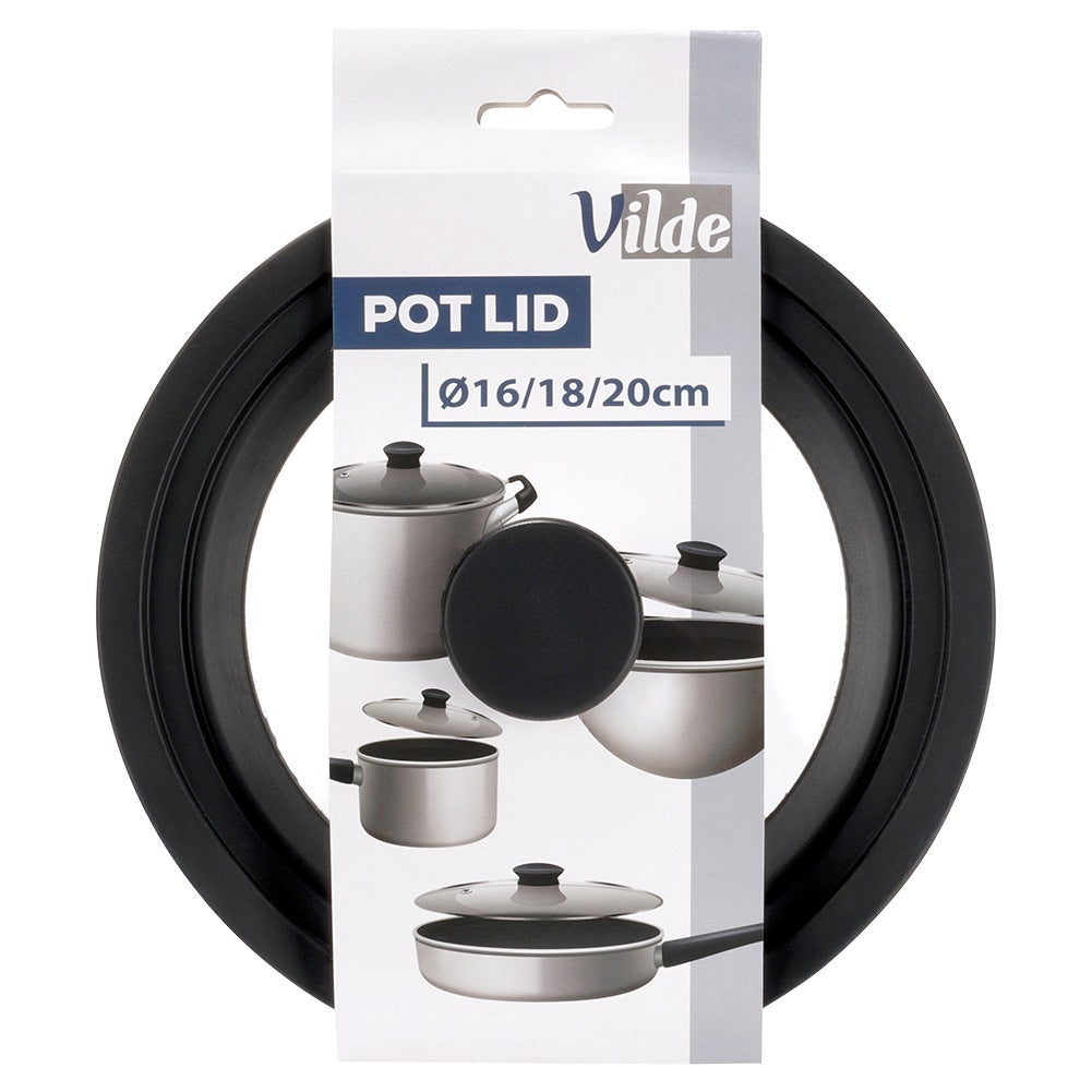 Universal Glass Lid with Silicone Rim, 16/18/20 cm