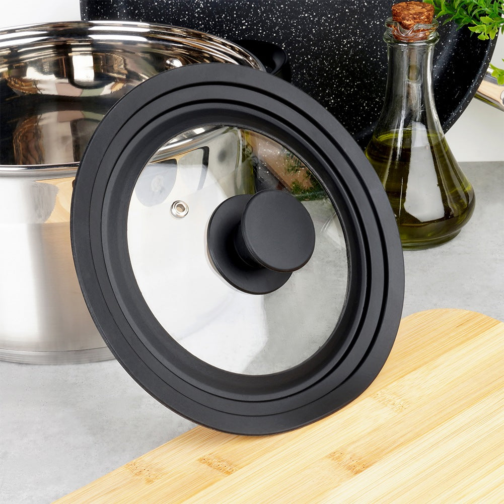 Universal Glass Lid with Silicone Rim, 16/18/20 cm