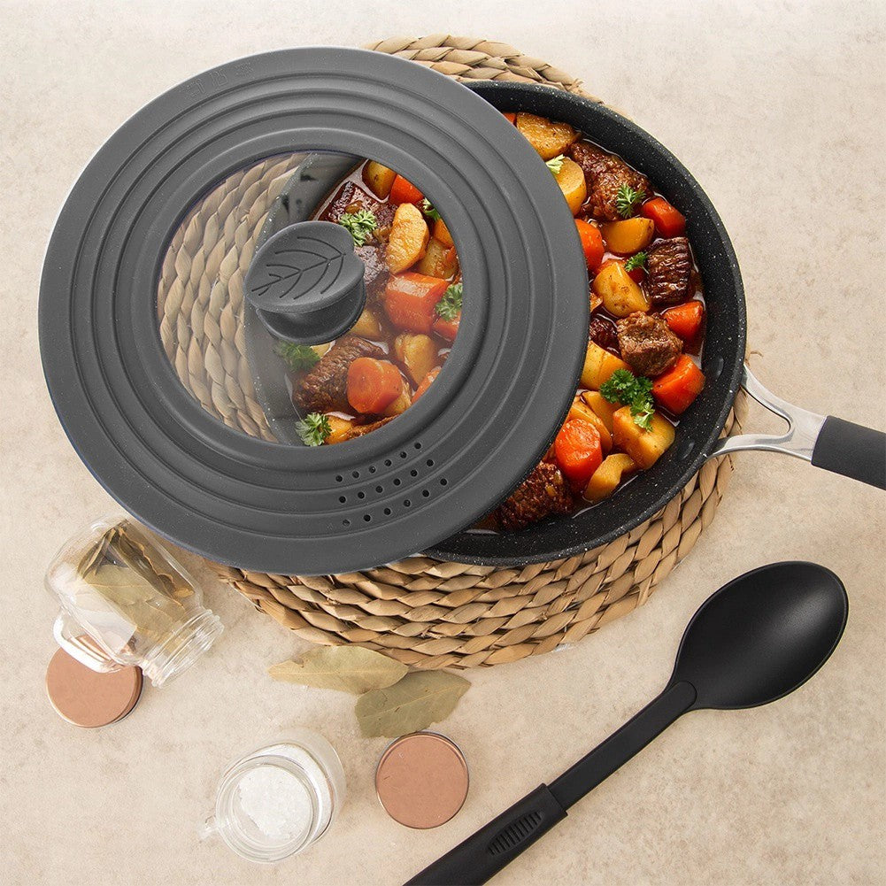 Universal Glass Lid with Silicone Rim, 20/22/24 cm
