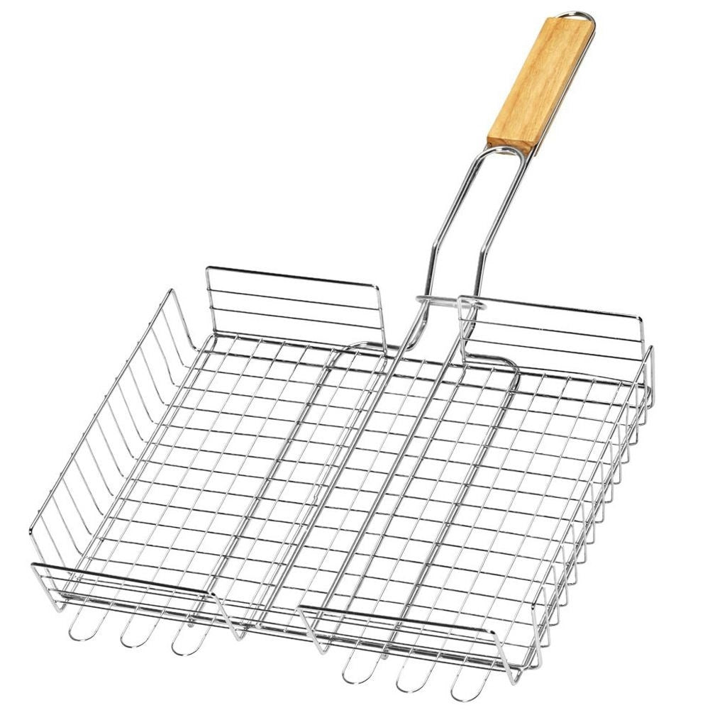 Universal Grill Basket with Handle for Easy Grilling