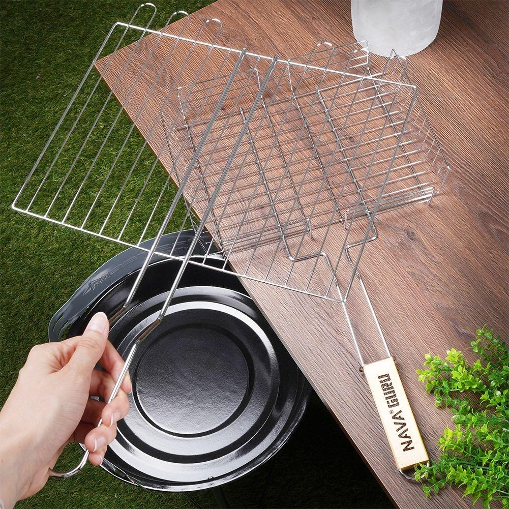 Universal Grill Basket with Handle for Easy Grilling