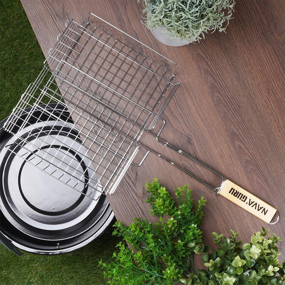 Universal Grill Basket with Handle for Easy Grilling