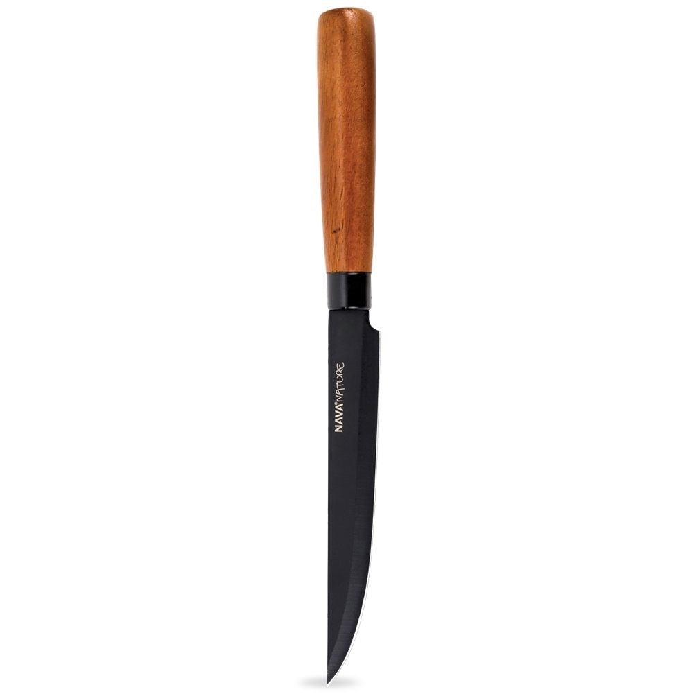 Universal Knife 12 cm Black Ergonomic Handle For Fruits & Vegetables