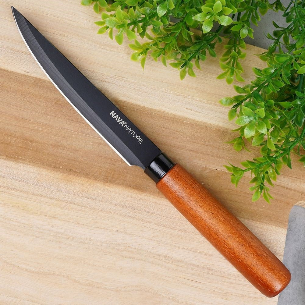 Universal Knife 12 cm Black Ergonomic Handle For Fruits & Vegetables