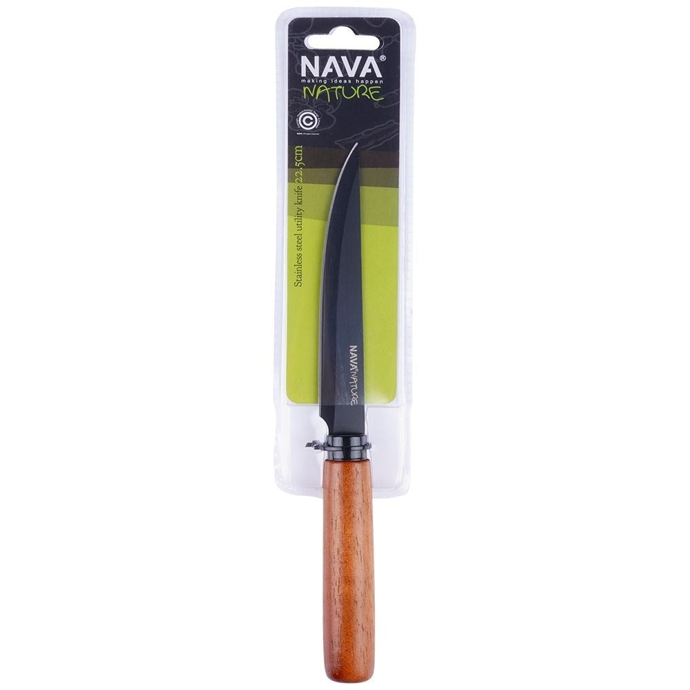 Universal Knife 12 cm Black Ergonomic Handle For Fruits & Vegetables