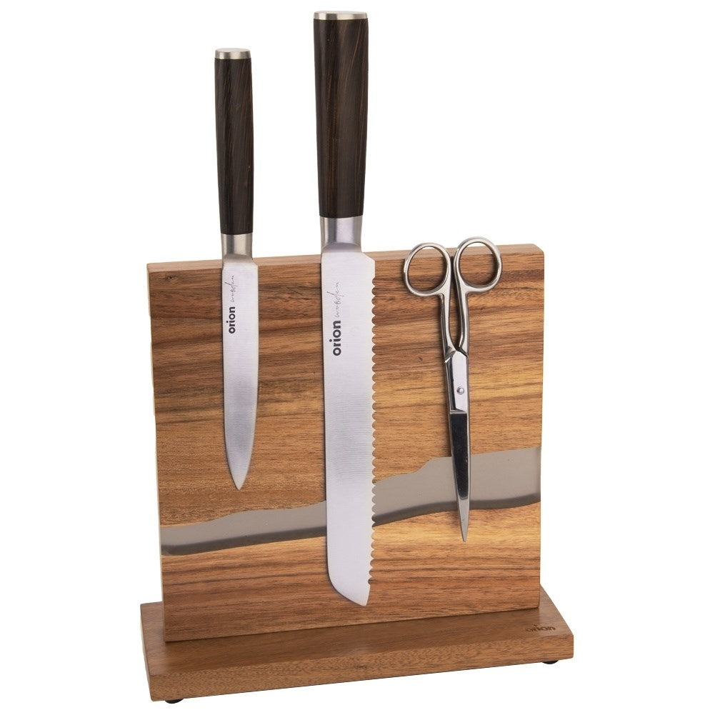 Universal Magnetic Knife Rack in Acacia Wood