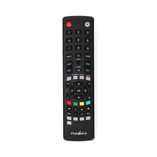 Universal Remote Control | Preprogrammed | 4 Units | Amazon Prime / Disney + Button / Google Play Button / Netflix Button / Youtube Button | Infrared | Black