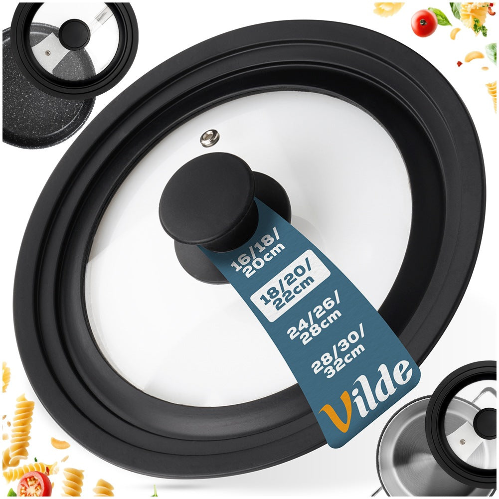 Universal Silicone Glass Lid, 18/20/22 cm