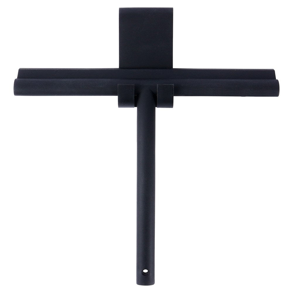 Universal black silicone water scraper with hanging hook
