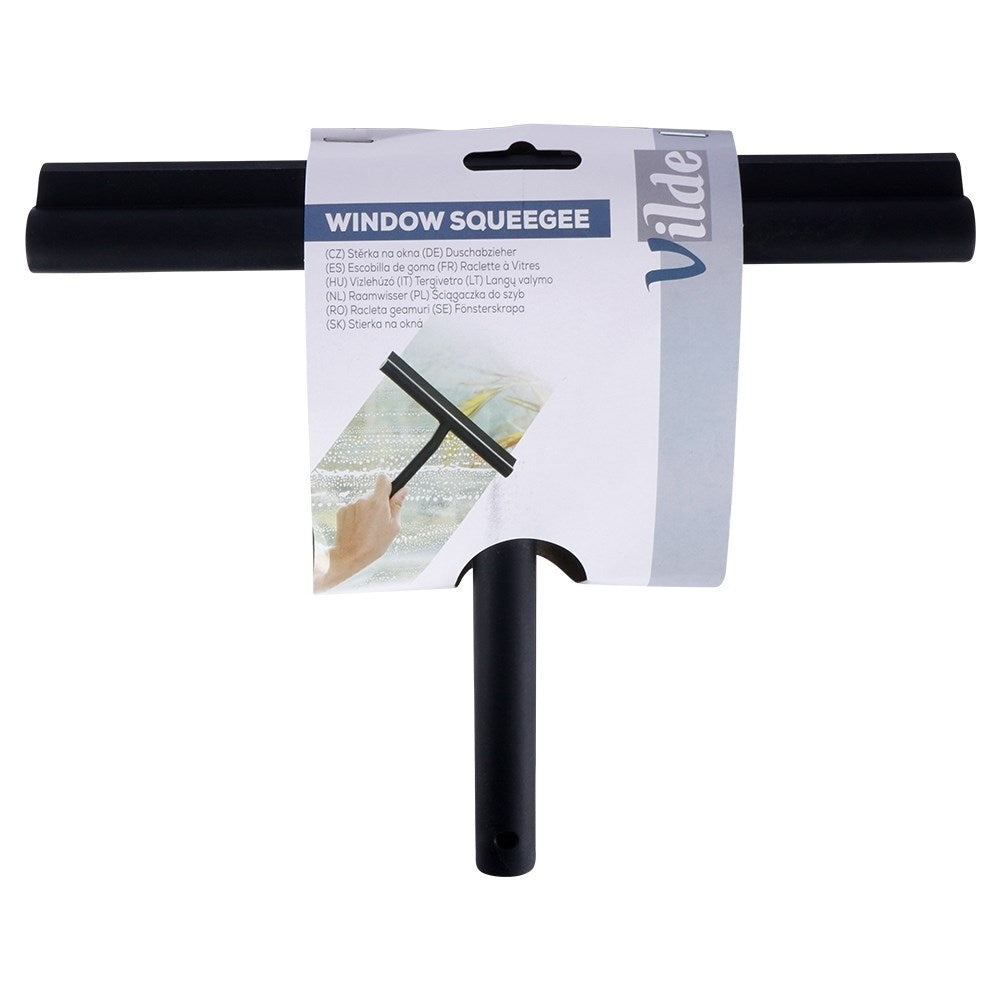 Universal black silicone water scraper with hanging hook