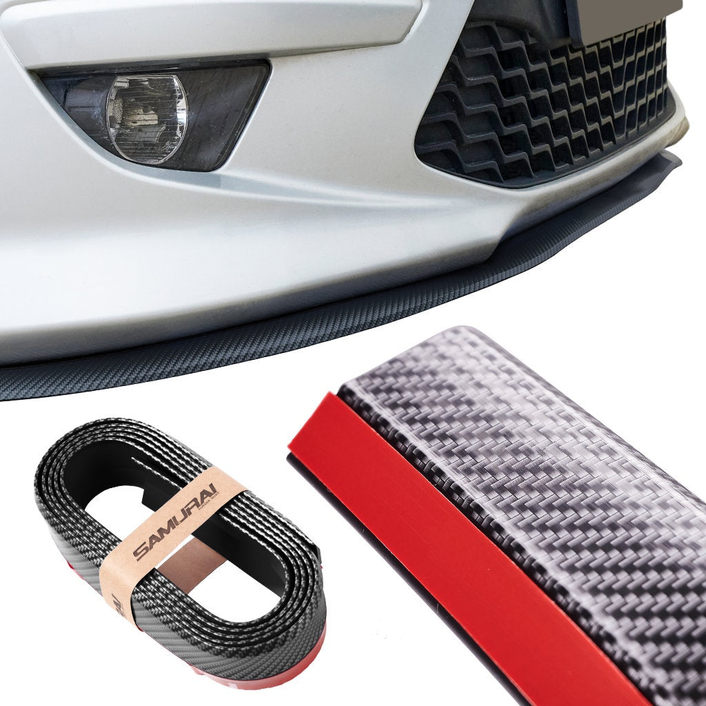 Universal bumper cover spoiler 2.5m black